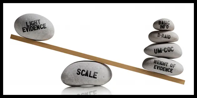 Rock tipping scale of religion evidence